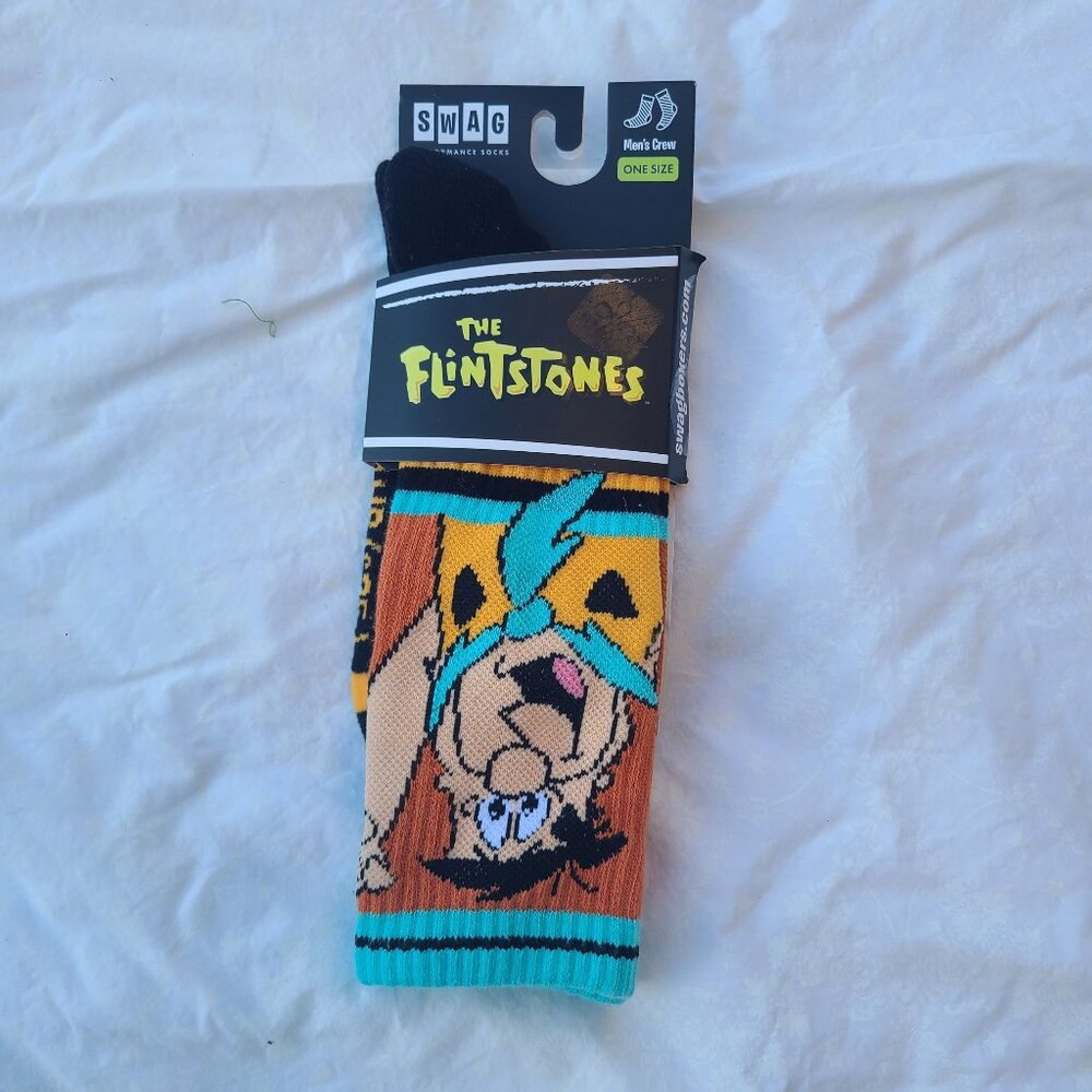 SWAG Performance Crew Socks - The Flintstones - Men’s One Size